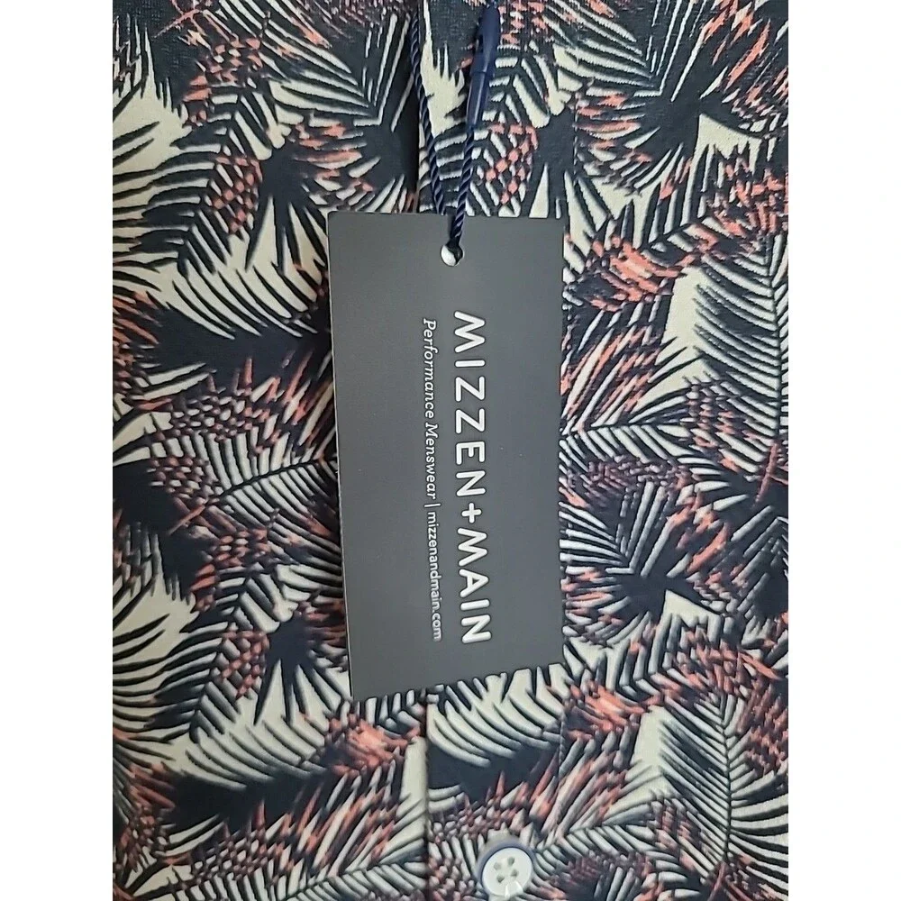 NWT Mizzen Main Halyard Performance Shirt Mens M Floral AOP Quick Dry Stretch